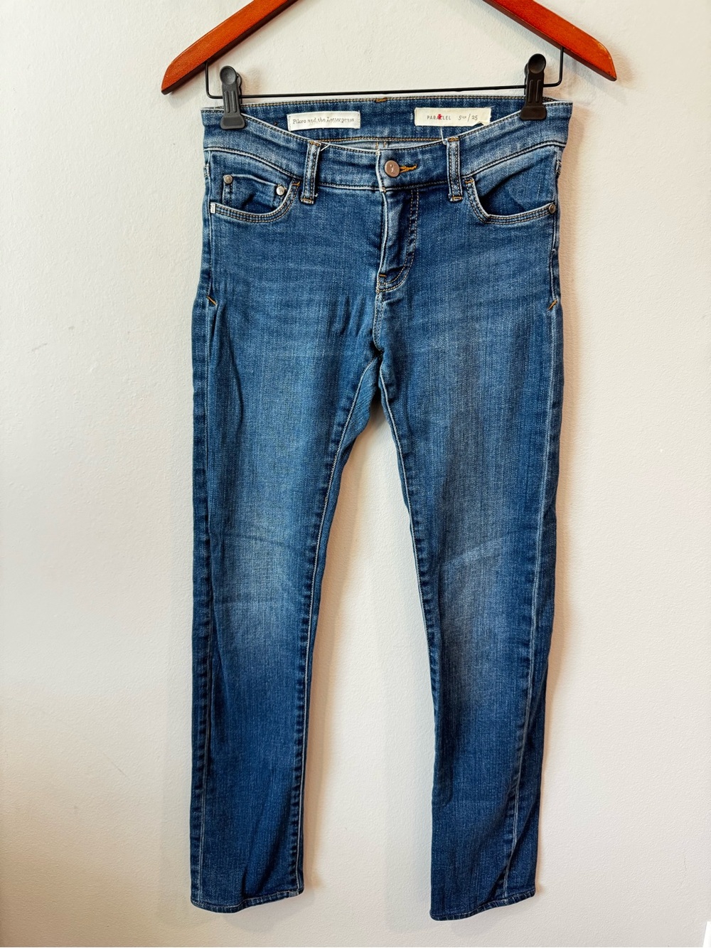 Pilcro and the Letterpress Indigo Skinny Jeans Sz 26